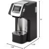 imageHamilton Beach 49945 FlexBrew SingleServe Coffee Maker Compatible with Pod Packs and Grounds 1 Cup RedBlack Silver