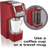 imageHamilton Beach 49945 FlexBrew SingleServe Coffee Maker Compatible with Pod Packs and Grounds 1 Cup RedRed