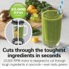 imageHamilton Beach PowerMax ProfessionalPerformance Blender for Shakes and Smoothies Puree and Ice Crush 48oz BPAFree Glass Jar 1680 Watts Stainless Steel Blades 58600 GREY