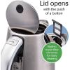 imageHamilton Beach Professional Digital LCD Temperature Control Electric Tea Kettle Water Boiler amp Heater 17 Liter Fast Boiling 1500 Watts Cordless AutoShutoff amp BoilDry Protection Silver 41028