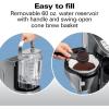 imageHamilton Beach Professional Programmable Drip Coffee Maker 12 Cup Capacity Ergonomic Carafe 60oz Removable Reservoir120 volts Brushed Metal 49500