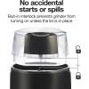imageProctor Silex Electric Coffee Grinder for Beans Spices and More Stainless Steel Blades 12 Cups WhiteBlack