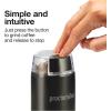 imageProctor Silex Electric Coffee Grinder for Beans Spices and More Stainless Steel Blades 12 Cups WhiteBlack