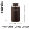 imageProctor Silex Electric Coffee Grinder for Beans Spices and More Stainless Steel Blades 12 Cups WhiteBrown