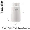 imageProctor Silex Electric Coffee Grinder for Beans Spices and More Stainless Steel Blades 12 Cups WhiteWhite