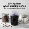 imageProctor Silex Sound Shield Electric Coffee Grinder for Quiet Grinding Stainless Steel Blades Beans Spices and More 12 Cups Black 8040212 Cups
