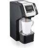 imageHamilton Beach 49945 FlexBrew SingleServe Coffee Maker Compatible with Pod Packs and Grounds 1 Cup RedBlack Silver