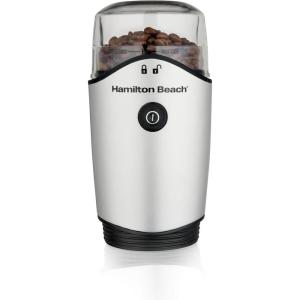 imageHamilton Beach 45oz Electric Coffee Grinder For Beans Spices amp More Stainless Steel Blades Silver 80350RVMakes up to 12 Cups