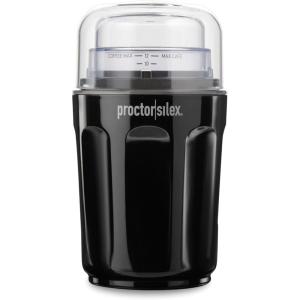 imageProctor Silex Sound Shield Electric Coffee Grinder for Quiet Grinding Stainless Steel Blades Beans Spices and More 12 Cups Black 8040212 Cups