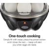 imageHamilton Beach 3in1 Electric Egg Cooker for Hard Boiled Eggs Poacher Omelet Maker amp Vegetable Steamer Holds 14 Black 255083in1