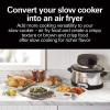 imageHamilton Beach Air Fryer Lid Fits 6 Quart Oval Slow Cooker Crock With Fry Basket and Tray Works with Multiple Brands 33602