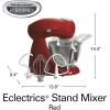 imageHamilton Beach AllMetal 12Speed Electric Stand Mixer TiltHead 45 Quarts Pouring Shield Licorice 63227Red