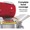 imageHamilton Beach AllMetal 12Speed Electric Stand Mixer TiltHead 45 Quarts Pouring Shield Licorice 63227Red
