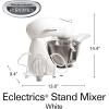 imageHamilton Beach AllMetal 12Speed Electric Stand Mixer TiltHead 45 Quarts Pouring Shield Licorice 63227Sugar