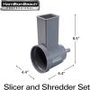 imageHamilton Beach Professional Stand Mixer Specialty Attachment Slicer and Shredder Set 63247