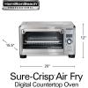 imageHamilton Beach Professional SureCrisp Digital Toaster Oven Air Fryer Combo 1500W Fits 12 Pizza 6 Slice Capacity Temperature Probe Stainless Steel 31243