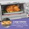 imageHamilton Beach Quantum Toaster Oven Air Fryer Combo With Large Capacity Fits 6 Slices Or 12 Pizza 5 Functions for Convection Bake Broil Stainless Steel 31350