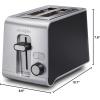 imageProctor Silex 2 Slice Toaster with Extra Wide Slots SureToast Technology Shade Selector amp Bagel Setting Black and Silver 22302
