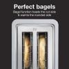imageProctor Silex 2 Slice Toaster with Extra Wide Slots SureToast Technology Shade Selector amp Bagel Setting Black and Silver 22302