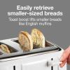 imageProctor Silex 4 Slice Toaster with Extra Wide Slots for Bagels CoolTouch Walls Shade Selector with 7 Browning Levels Toast Boost Auto Shutoff and Cancel Button White 24214PSWhite