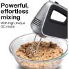imageProctor Silex 5Speed  Boost Electric Hand Mixer with Powerful 13 Amp DC Motor For Effortless Mixing amp Consistent Speed in Thick Ingredients Slow Start Silver 62501