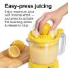 imageProctor Silex Alexs Lemonade Stand Electric Citrus Juicer Machine Large 34 oz Pitcher Pressure Activated for Lemons Limes and Oranges 34 oz Includes 2 Reamers amp Recipe Book Yellow 66341Large 34 oz Pitcher  New for 2024