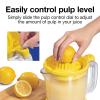 imageProctor Silex Alexs Lemonade Stand Electric Citrus Juicer Machine Large 34 oz Pitcher Pressure Activated for Lemons Limes and Oranges 34 oz Includes 2 Reamers amp Recipe Book Yellow 66341Large 34 oz Pitcher  New for 2024 Pack of 2
