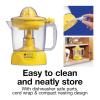 imageProctor Silex Alexs Lemonade Stand Electric Citrus Juicer Machine Large 34 oz Pitcher Pressure Activated for Lemons Limes and Oranges 34 oz Includes 2 Reamers amp Recipe Book Yellow 66341Large 34 oz Pitcher  New for 2024