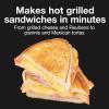 imageProctor Silex Deluxe Hot Sandwich Maker With EasyClean Durable PFASFree Nonstick Ceramic Plates Fits up to 2 Grilled Cheese Ruebens Tortas or Subs Stainless Steel 25415MNStainless Steel