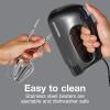 imageProctor Silex Easy Mix 5Speed Electric Hand Mixer with Bowl Rest Compact and Lightweight 100 Watts of Peak Power Black 62507PSBlack