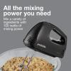 imageProctor Silex Easy Mix 5Speed Electric Hand Mixer with Bowl Rest Compact and Lightweight 100 Watts of Peak Power Black 62507PSBlack
