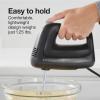imageProctor Silex Easy Mix 5Speed Electric Hand Mixer with Bowl Rest Compact and Lightweight 215 Watts of Peak Power Black 62511Black