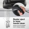 imageProctor Silex Easy Mix 5Speed Electric Hand Mixer with Bowl Rest Compact and Lightweight 215 Watts of Peak Power Black 62511Black