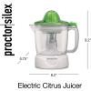 imageProctor Silex Electric Citrus Juicer Machine 34 oz for Orange Lemon Grapefruit Juice White amp Green 66337