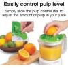 imageProctor Silex Electric Citrus Juicer Machine Large 34 oz Pitcher Pressure Activated 2 Reamers for Big and Small Fruit Pulp Control for Orange Lemon Grapefruit Juice White amp Green 66340White  Green