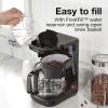 imageProctor Silex FrontFill Drip Coffee Maker Digital amp Programmable 12 Cup Glass Carafe Black and Silver 43685PSCompact