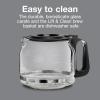 imageProctor Silex FrontFill Drip Coffee Maker Digital amp Programmable 12 Cup Glass Carafe Black and Silver 43685PSCompact