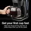 imageProctor Silex FrontFill Drip Coffee Maker Digital amp Programmable 12 Cup Glass Carafe Black and Silver 43685PSCompact