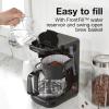 imageProctor Silex FrontFill Drip Coffee Maker Digital amp Programmable 12 Cup Glass Carafe Black and Silver 43685PSCompact