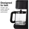 imageProctor Silex Platinum Series FrontFill Drip Coffee Maker Digital amp Programmable 12 Cup Glass Carafe Black and Silver 4368712 Cup Digital  Programmable