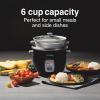 imageProctor Silex Rice Cooker amp Food Steamer 30 Cups Cooked 15 Cups Uncooked Includes Steam and Rinsing Basket Black 37555Black