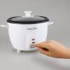 imageProctor Silex Rice Cooker amp Food Steamer 30 Cups Cooked 15 Cups Uncooked Includes Steam and Rinsing Basket Black 37555White 37534NR