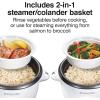 imageProctor Silex Rice Cooker amp Food Steamer 30 Cups Cooked 15 Cups Uncooked Includes Steam and Rinsing Basket Black 37555White