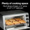imageProctor Silex SimplyCrisp Air Fryer Toaster Oven Combo with 4 Functions Including Convection Air Fry Bake amp Broil Fits 6 Slices or 12 Pizza Auto Shutoff Black 31275Black
