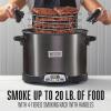 imageWESTON 2in1 Programmable Slow Cooker amp Electric Indoor Smoker 6 Quart 3Tier Smoking Rack for Meat Cheese and More Dishwasher Safe Crock Temperature Probe Includes 16 oz Party Dipper BlackBlack No Party Dipper