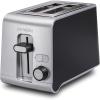 imageProctor Silex 2 Slice Toaster with Extra Wide Slots SureToast Technology Shade Selector amp Bagel Setting Black and Silver 22302