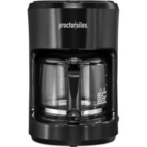 imageProctor Silex 10Cup Coffee Maker Works with Smart Plugs That Are Compatible with Alexa Auto Pause and Serve Black 48351PS10Cup