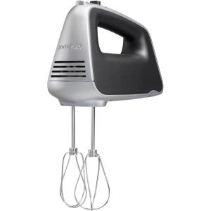 imageProctor Silex 5Speed  Boost Electric Hand Mixer with Powerful 13 Amp DC Motor For Effortless Mixing amp Consistent Speed in Thick Ingredients Slow Start Silver 62501