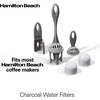 image:imageHamilton Beach Coffeemaker Water Filter Replacement Pods and Handle Charcoal 2Pack2 Count Pack of 1